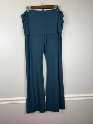 Skims blue green folded down flare pants size 2XL thumbnail 5