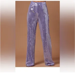 Lavender sequin feather sleeve set Purple Size XS thumbnail 2