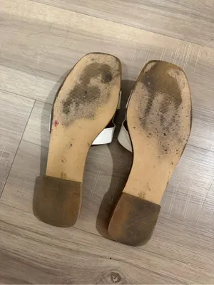 Steve Madden White Cutout Slide Sandals thumbnail 2