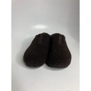 Bombas Gripper Slippers Women Size 7 Brown Excellent Sherpa Fleece House Shoes thumbnail 2