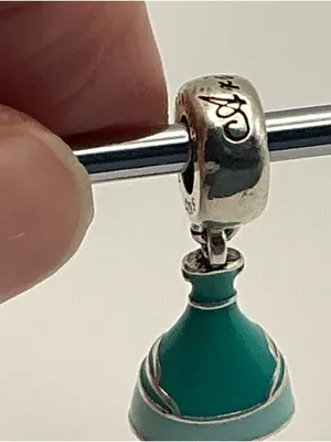 Pandora Disney Ariel Dress Dangle Charm Teal Enamel S925 ALE thumbnail 5