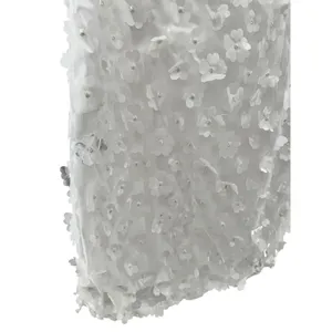Storia Small‎ 3D Floral Appliqué Shift Mini Dress Bridal Cocktail Party Metallic thumbnail 3