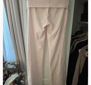 SKIMS Barely Pink Foldover Pants M thumbnail 8