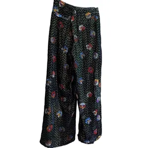 Anthropologie Eva Franco pasquette velvet floral wide leg pants 0 thumbnail 2