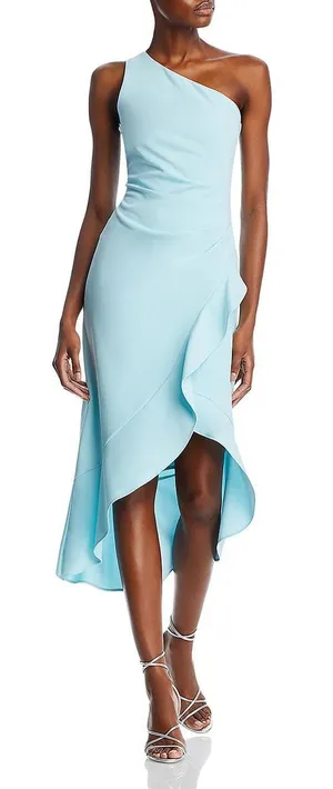 Aqua‎ Off the Shoulder Crepe Cocktail Dress Size 0 thumbnail 1