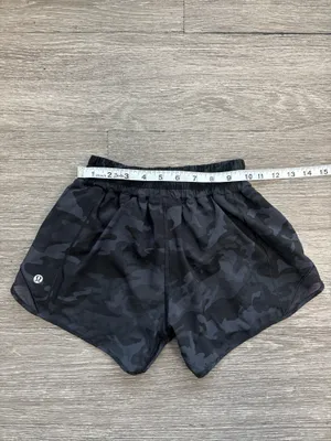 Lululemon Hotty Hot Shorts Incognito Camo Multi Grey / Black 4” Size 2 Tall thumbnail 7