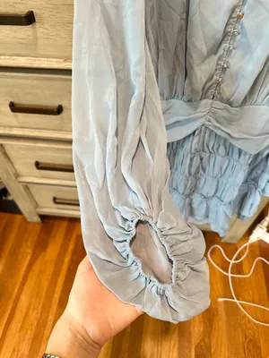 Light Blue Button Down Dress thumbnail 7