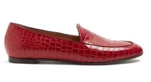 Purist crocodile effect leather loafers moccasins IT 35.5 US 5.5 thumbnail 2