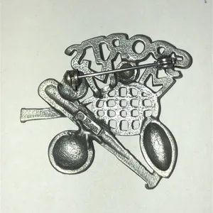 REM Silver Tone Multi-Sport Pin Brooch - Tennis, Baseball, Football, Soccer thumbnail 4