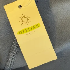 488 | NWT OFFLINE by Aerie The Hugger High‎ Rise Leggings Blue Womens Large thumbnail 9