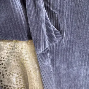 Aerie Groove On Gray High Waist Velvet Ribbed Flare Lounge‎ Pants Medium thumbnail 4