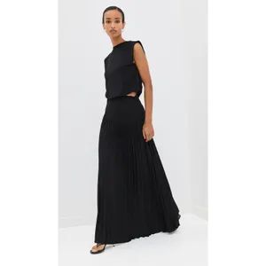 Lioness Field of Dreams Black 2 Piece Muscle Top Foldover Maxi Skirt Set Small thumbnail 2