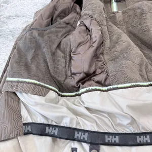 Helly Hansen Two-Tone Brown and Cream Ski Snowboard Coat Jacket Women's Medium thumbnail 8