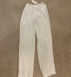 SoundStyle Cream Wide Leg Pants with Pockets thumbnail 4