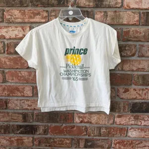 Prince Pickleball Cropped Boxy Tee Size XS Graphic Soft Womens NWOT thumbnail 2