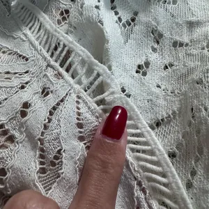Lulus Amora White Lace Jumpsuit Bridal Bride Bachelorette Wedding Small thumbnail 9