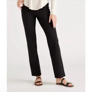 New Quince Ultra Stretch Ponte Straight Leg Pants Women’s extra small‎ XS Black thumbnail 3