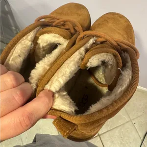 Ugg Neumel‎ brown tie up soft boots thumbnail 7