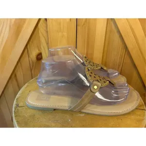 DV Dolce Vita Sandals Womens 10 Gionna Slip On Sandals Brown Faux Leather thumbnail 3