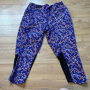 Skechers Women's Sports Leggings Capris Purple Polka Dots Size‎ Medium thumbnail 1