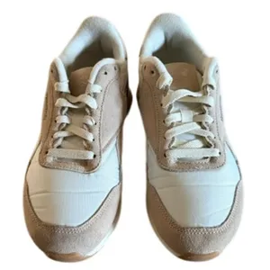 Reebok Classic Leather Beige White Sneakers Women’s Size 6 Retro thumbnail 3