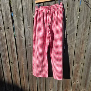 Lomon Red and White Gingham pajama Pants M thumbnail 7