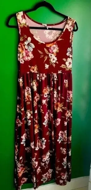 CLEARANCE! Motherbee Medium Maternity‎ Maxi Dress Sleeveless EUC! Size Medium thumbnail 1
