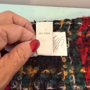 Lord & Taylor Wool Mohair Boucle Plaid Jacket 8 Red Green Gold Blazer Holiday‎ thumbnail 7