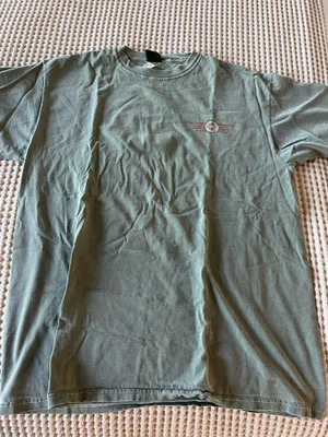 American Apparel American Outpost gray & green t-shirt #outpost thumbnail 1