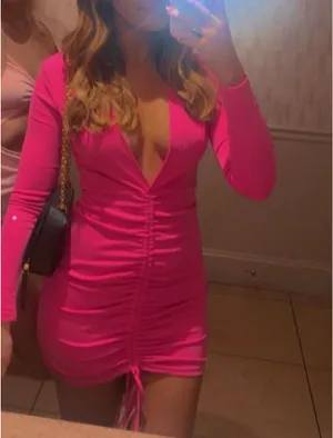 Verge Girl Pink Long Sleeve Mini Dress thumbnail 1