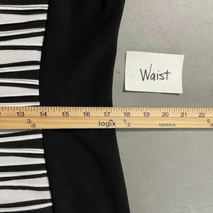 R&M Richards Sheath Dress Size 12 Black White Ponte Sleeveless Corpcore Classic thumbnail 11