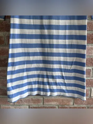 Ralph Lauren Striped Dress Embroidered Logo Women’s Small Blue White Preppy thumbnail 3
