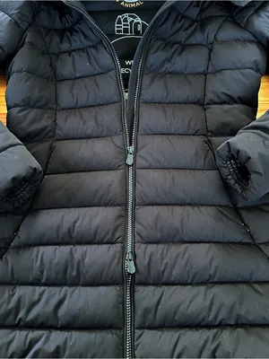 Save The Duck Women’s Long Puffer Coat Black S Plumtech thumbnail 6
