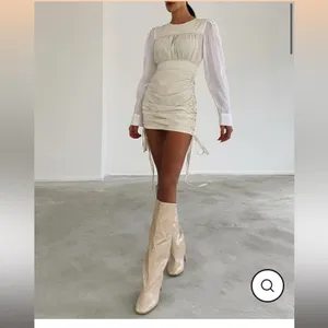 Revolve Coastal cowgirl Piral cream mini dress thumbnail 4