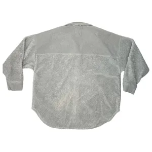 American Eagle grey sherpa shacket Cabincore winter fall Gorpcore oversized thumbnail 4