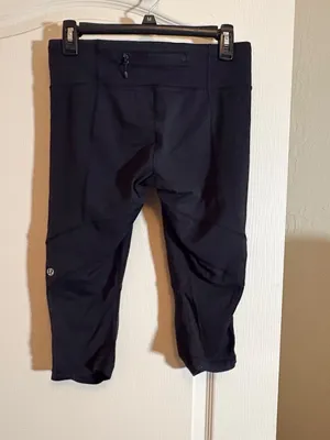 Lululemon Run for Your Life crop leggings in black thumbnail 2