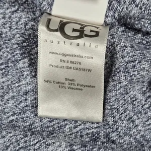 UGG Australia Womens‎ Cardigan Sweater Duster Open Front Pockets Blue Grey M thumbnail 5