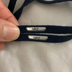 Nike 52” Navy Blue Flat Shoelaces w logo Official Shoelaces thumbnail 3