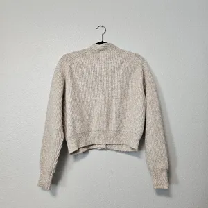 Cozy Thick Cream Ribbed Button thumbnail 3