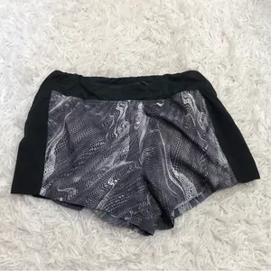 Nike Eclipse‎ Dri Fit Running Shorts Printed Black Grey Size Small thumbnail 2