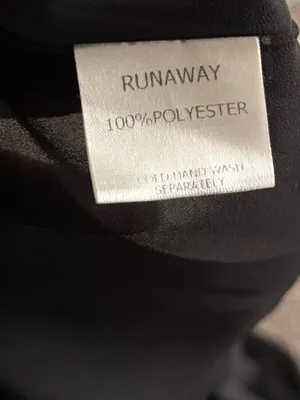 Runaway The Label Black Halter Mesh Sleeve Maxi Dress US Size 10 Gothic Formal thumbnail 7