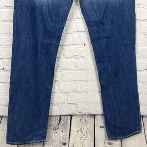 Old Navy Womens Boyfriend Button Fly Jeans Distressed Mid Rise Medium Wash Sz 4‎ thumbnail 6