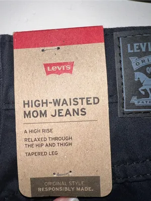 Levi's High-Waisted Mom Jeans 27x30 Black thumbnail 5