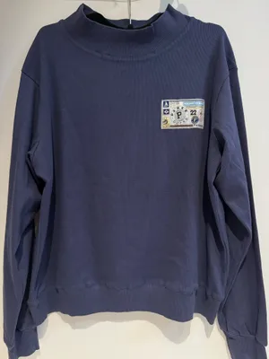 Parke Ribbed Pullover w/ Nostalgia Patch – Crown – S/M – NWT – Sold Out Online thumbnail 1