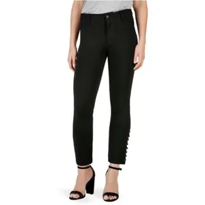 Paige luxe ponte high rise Velvet lace up pants‎ black sz 26 thumbnail 2