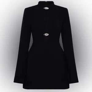 Meshki Michelle Cut Out Mini Dress - Black S thumbnail 6