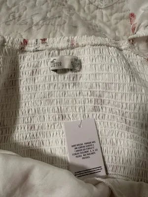 Hollister Mini Floral White Dress thumbnail 3