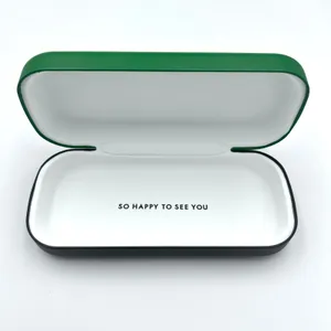 Kate Spade New York Hard Shell Eyeglass Case‎ Green Black So Happy To See You thumbnail 6