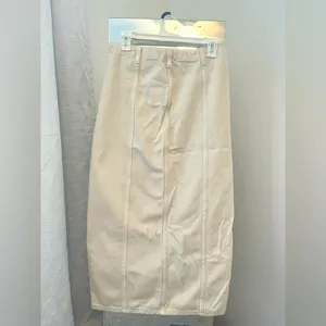 MIOU MUSE FRONT SLIT DENIM MAXI SKIRT Size M thumbnail 3