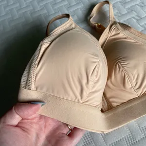 NWT Lively The Mesh Trim Padded Bralette Size XS in Toasted Almond thumbnail 3